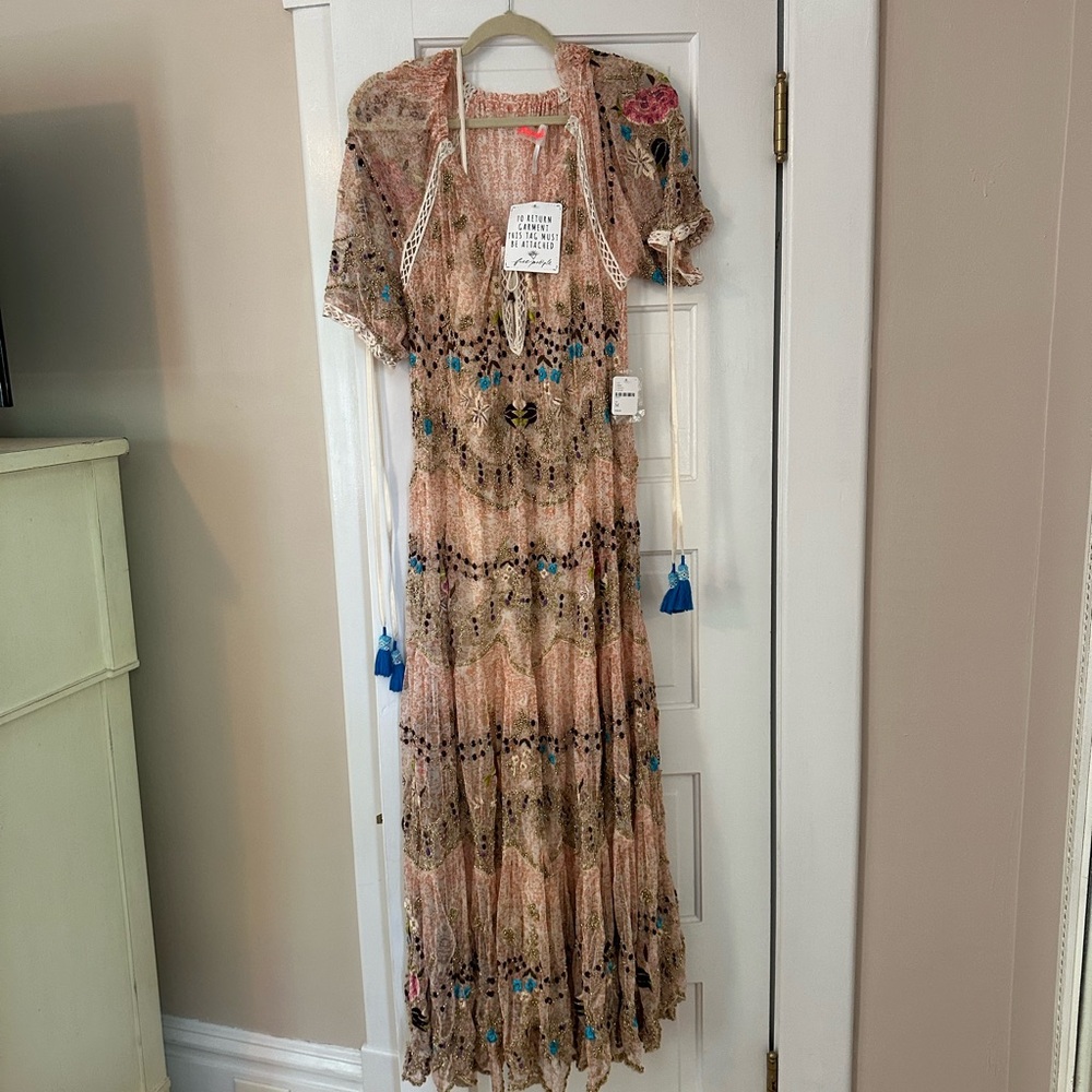 Free People Beaded Maxi Dress